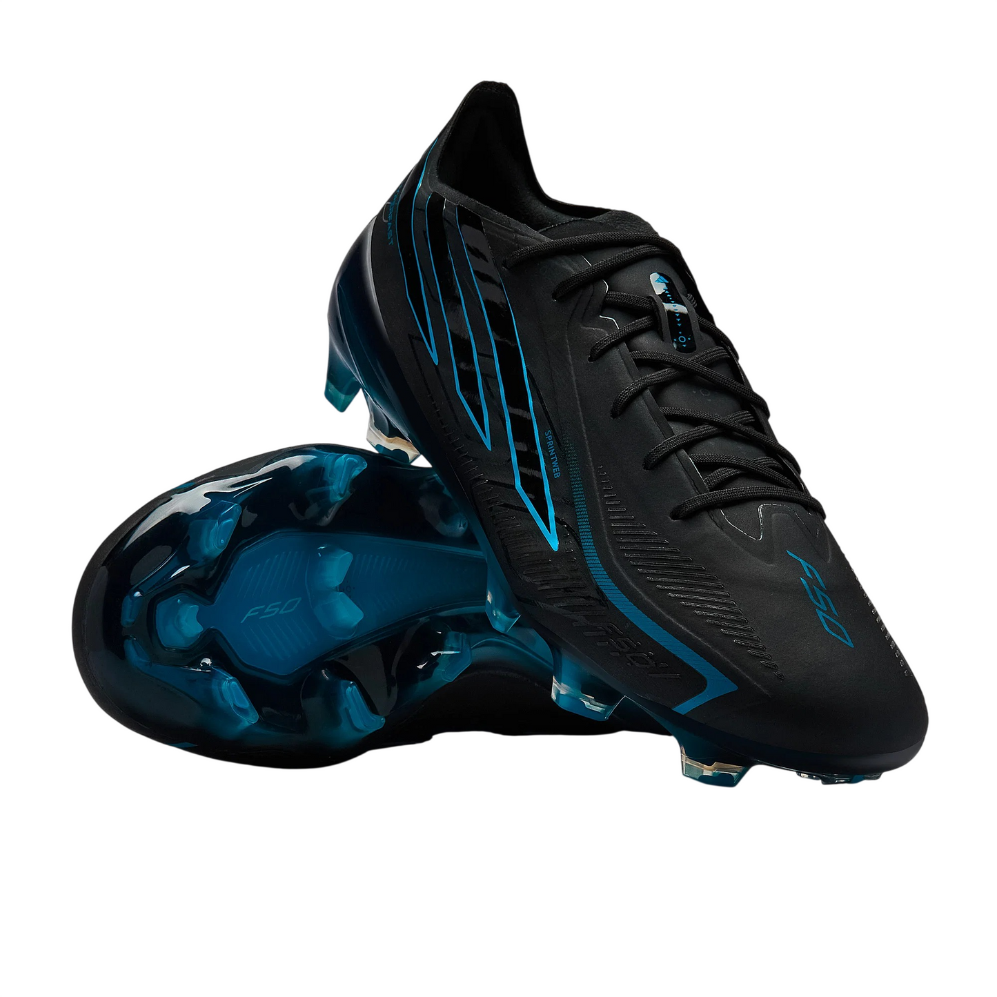 Adidas F50 Hyperfast Elite FG Black/Lucid Ray Blue