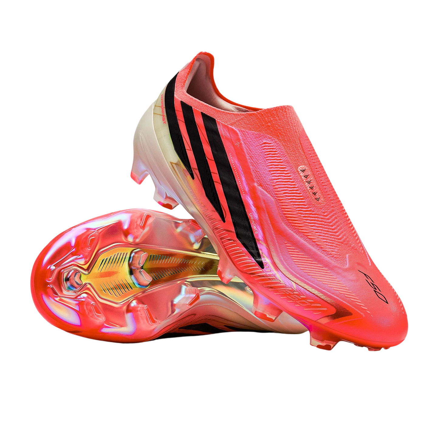 Adidas F50 Hyperfast Elite Laceless FG Solar Turbo/Core Black