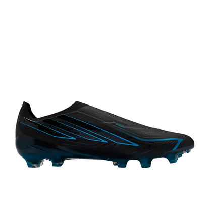 Adidas F50 Hyperfast Elite Laceless FG Core Black/Lucid Ray Blue